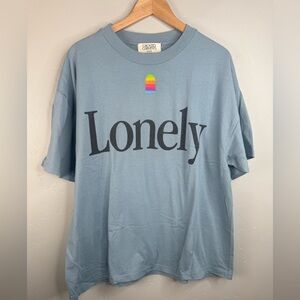 Lonely Ghost Lonely Apple Computer Tee Size Large